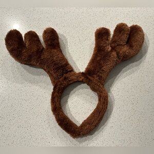 Furry reindeer antlers, brown, Christmas, holiday